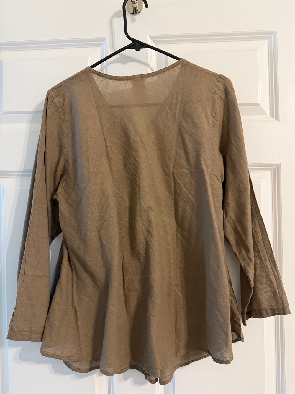 Cotton Flower - 100% COTTON Long-Sleeve Button-Down Top | Size: S - Picture 3 of 3